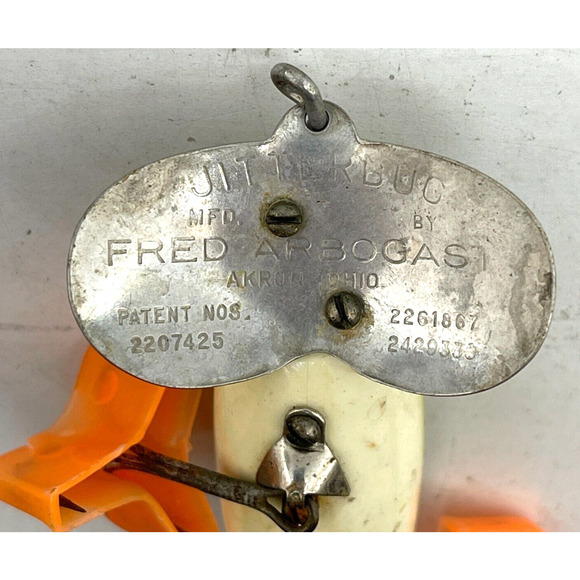 Vintage Fred Arbogast Jitterbug Fishing Gear Lure Freshwater Fish Bait - Picture 7 of 9